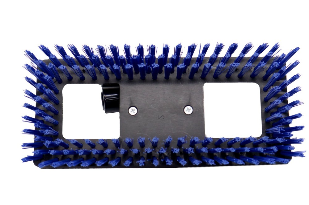 Blue Baseboard Brush, 100% Polypropylene, Interchangeable Handle, Swivel Action