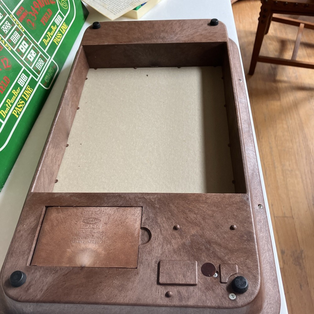 Vintage Waco Auto-Shooter Craps Table Automatic Dice Roller Complete, TESTED!