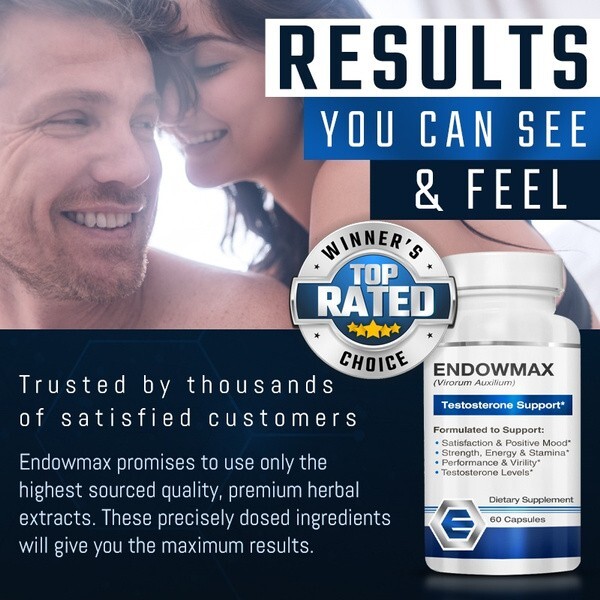 Endowmax Testosterone Booster - Performance Supplement 3Pack Super Sale
