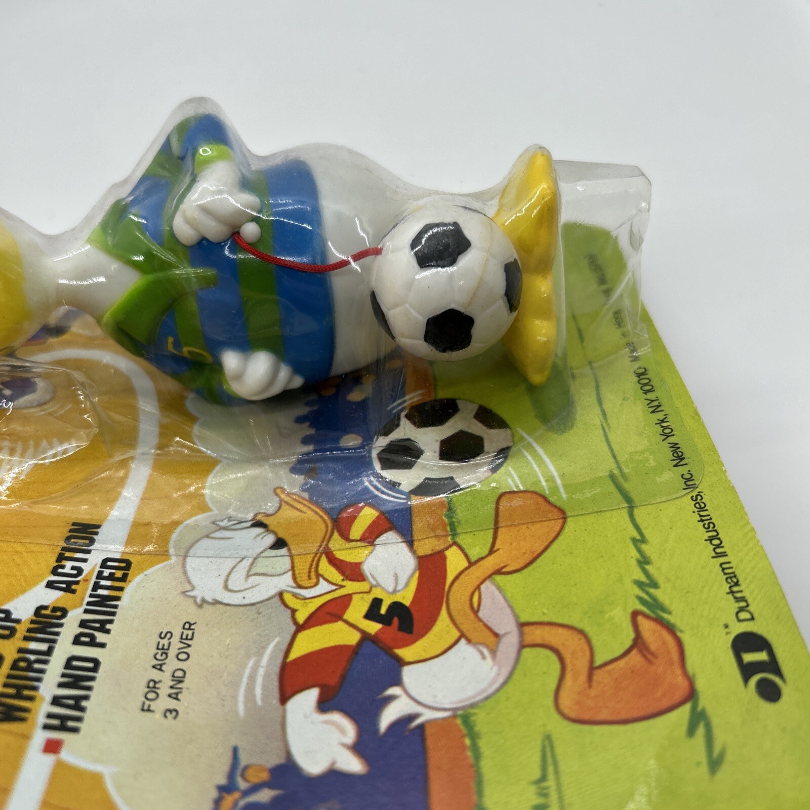 Walt Disney Sports Action Figures Donald Duck Soccer Wind-Up Unpunched Durham
