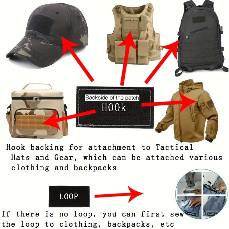 Republican American Tactical Morale Patch Hook and Loop 3x2 inch