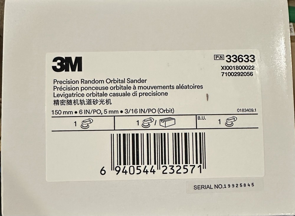 3m 33633 Orbital Sander