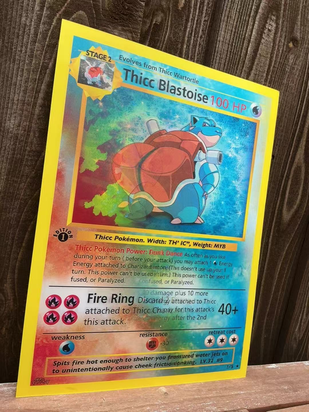 3D Motion Effect Lenticular Art Poster- Pikachu, Thicc Charizard Home DecorGift