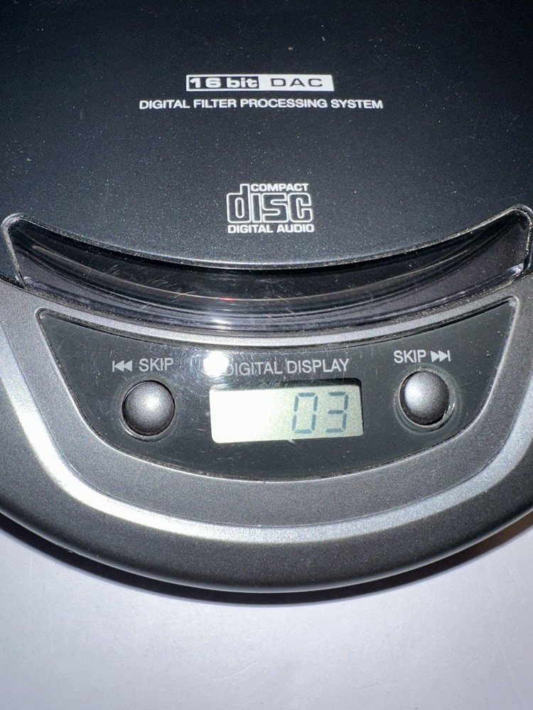 GPX C3853 16 Bit DAC Digital Filter Processing Portable Compact Disc Player