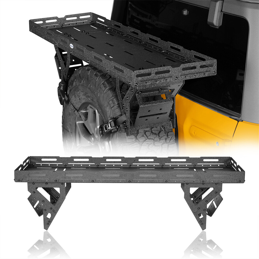 Spare Tire Mount Utility Cargo Basket Storage Carrier Fits for 30" to 40" Tire