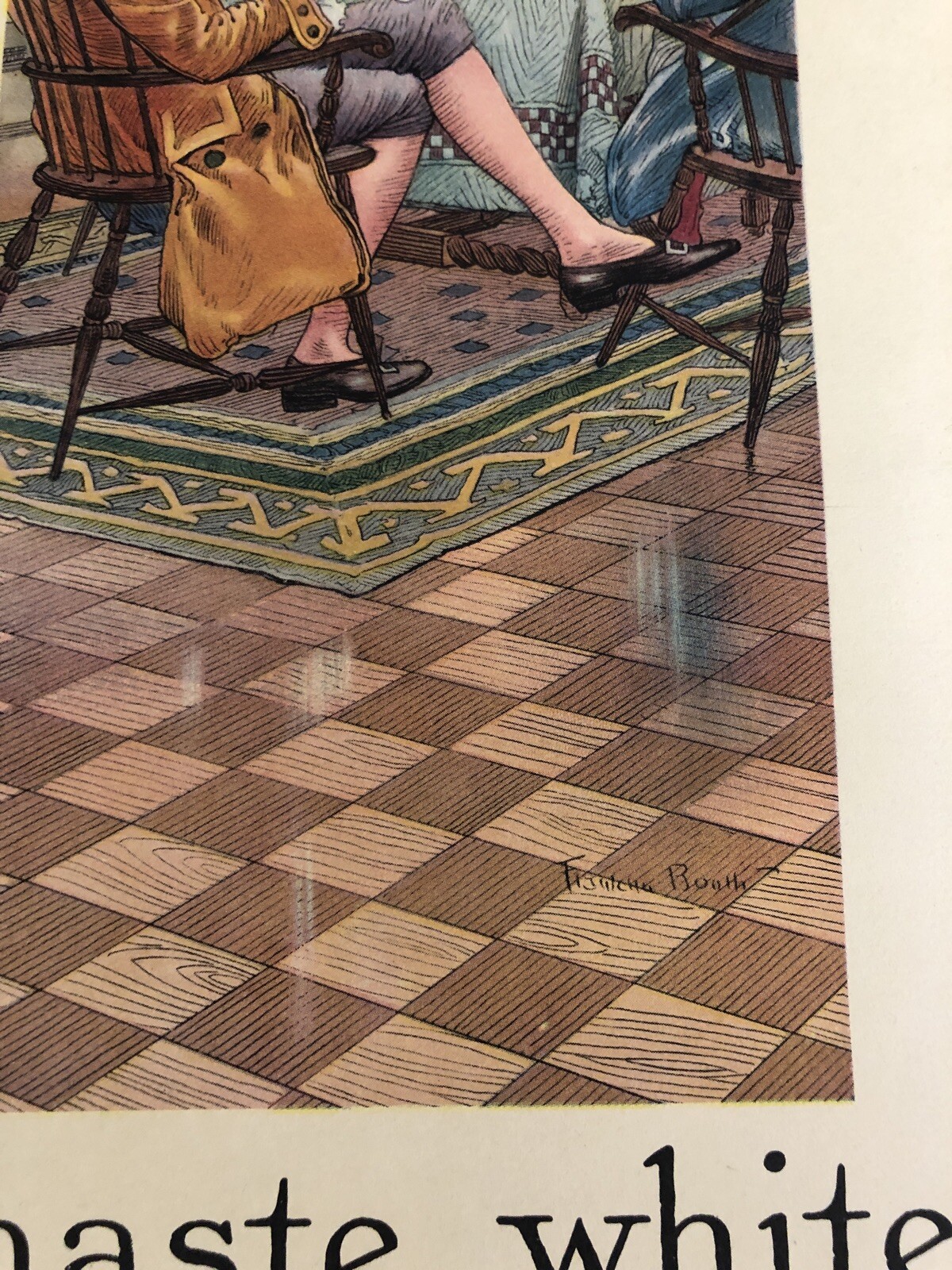 1917 Pratt & Lambert Vitralite “ The Long-Life White Enamel Advertising Poster