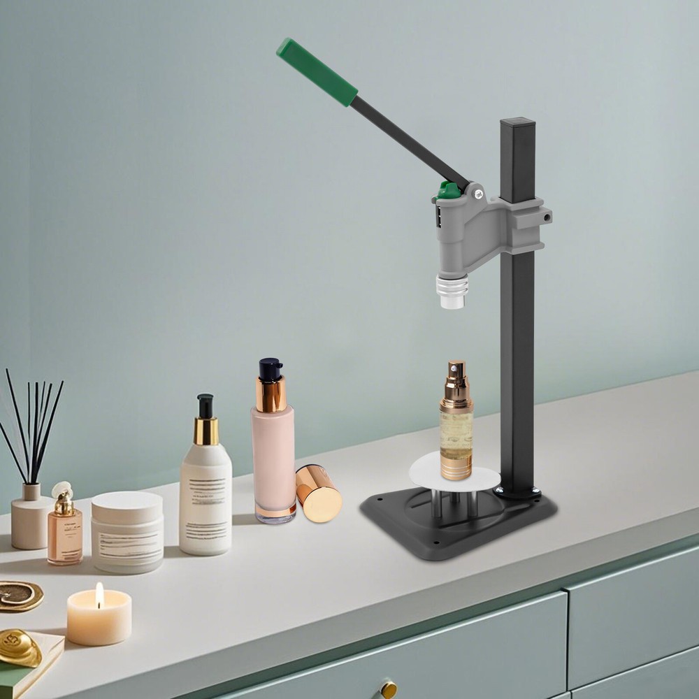Manual Perfume Bottle Capper with Adjustable Height and Ergonomic Design