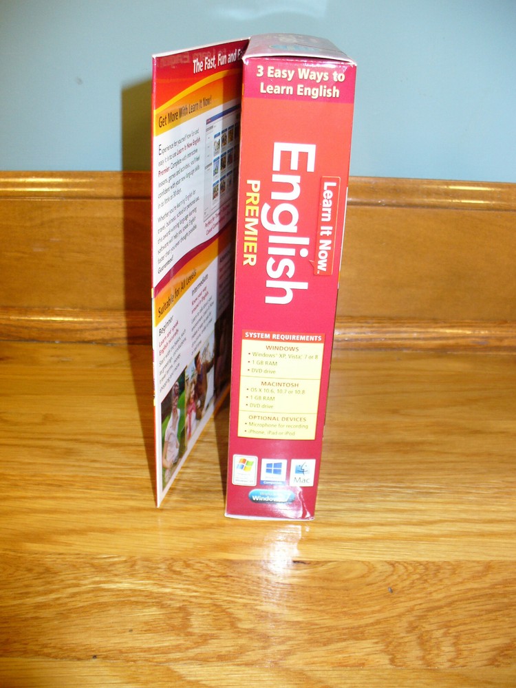 Learn it Now ENGLISH Premier for computer (windows or mac), mp3, iPhone/iPad App