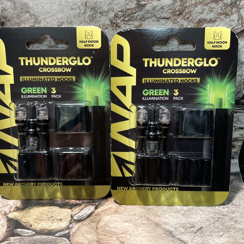 4 Packs Lighted Arrow Nocks for Compound Bow THUNDERGLO™ 3 Pack Universal Fit