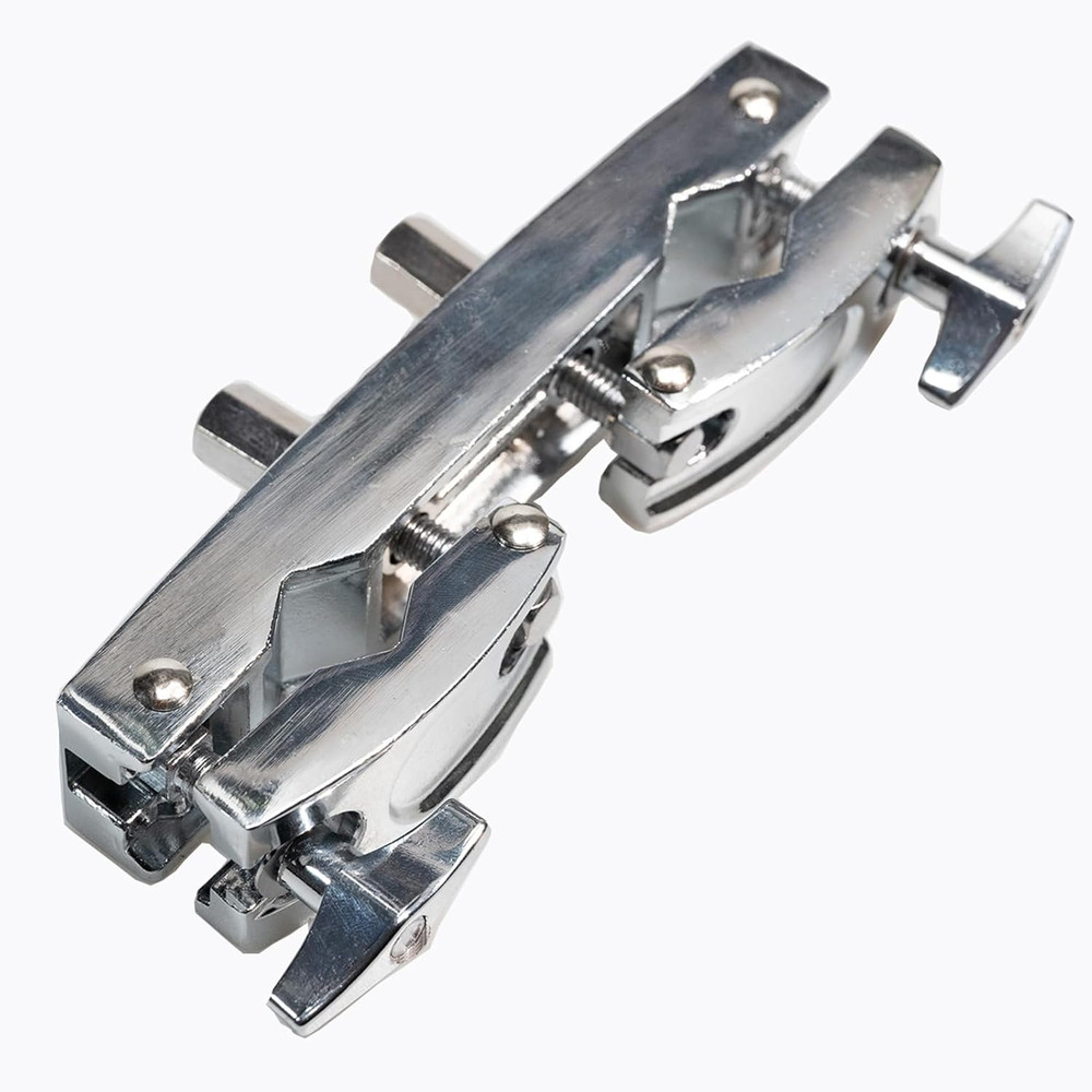 Silver Cymbal Stand Multi-Clamp Drum Mount Holder Adjustable Quick Release