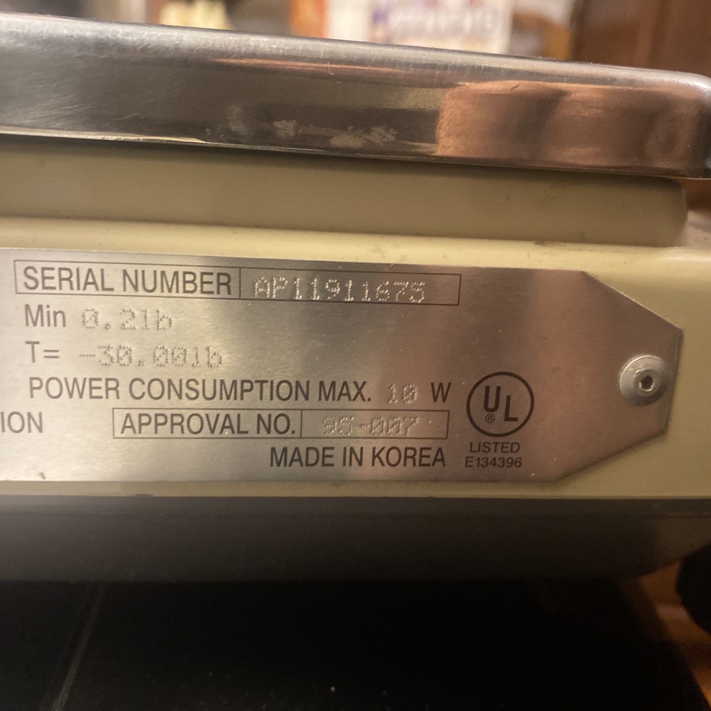 CAS 30 Lb Price Computing Scale. Store Meats Packaging Customer Readout Bright