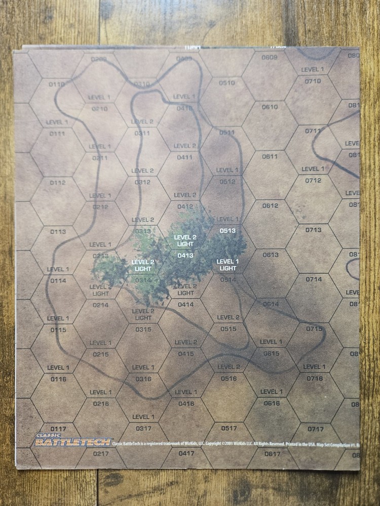 Classic Battletech 2003 Map Set Compilation #1 - 22 Total Maps (Missing Two) VG