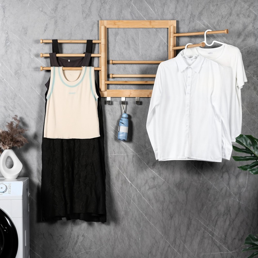 Wall Mounted Drying Rack - Clothes Drying Rack Wall Mounted for Laundry - 20