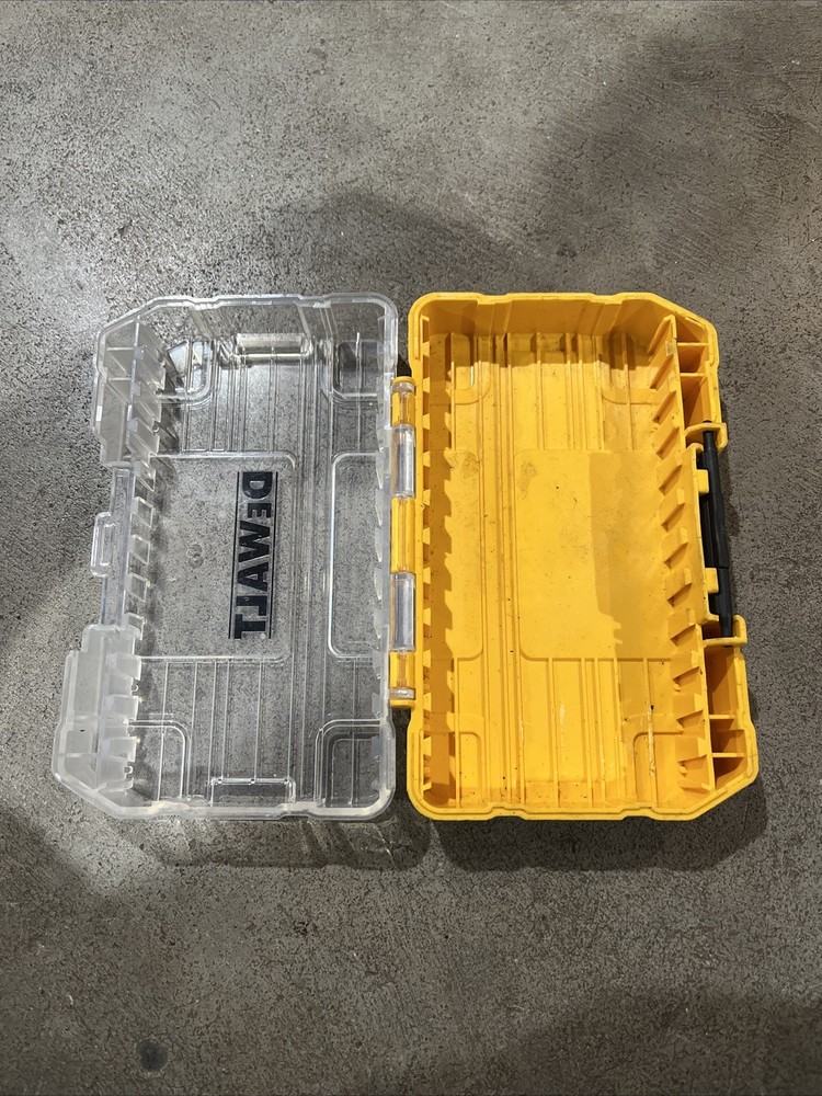 DEWALT TOUGH CASE SM BIT TIP STORAGE ORGANIZER STACKABLE INTERLOCKING EMPTY