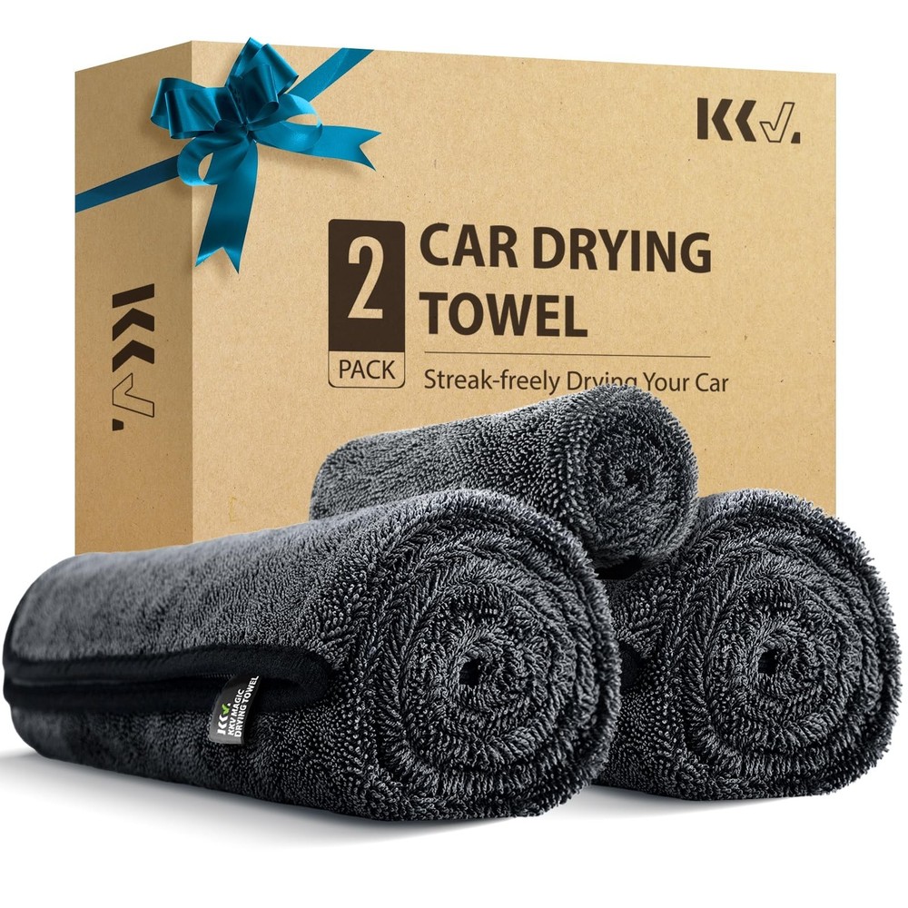 KKV 2-Pack Microfiber Towels (35"x 24") Extra Large Ultra Absorbent Drying To...