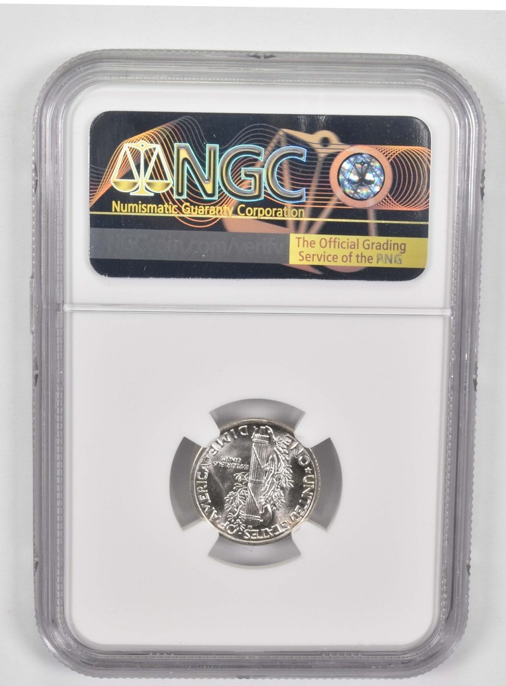 1941 MS64 Mercury Dime NGC Brown Lbl