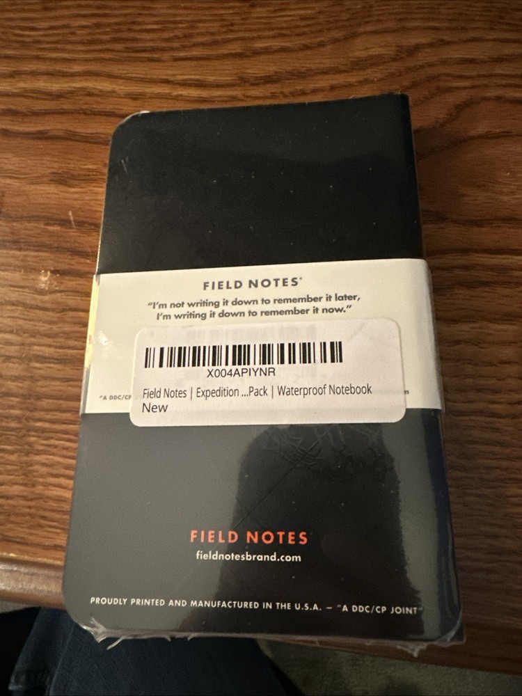 Waterproof Field Notes 3 Pack New Sealed