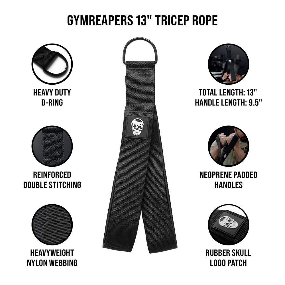 Tricep Rope Cable Attachment - Multi-Workout Tricep Pull Down Cable Attachmen...