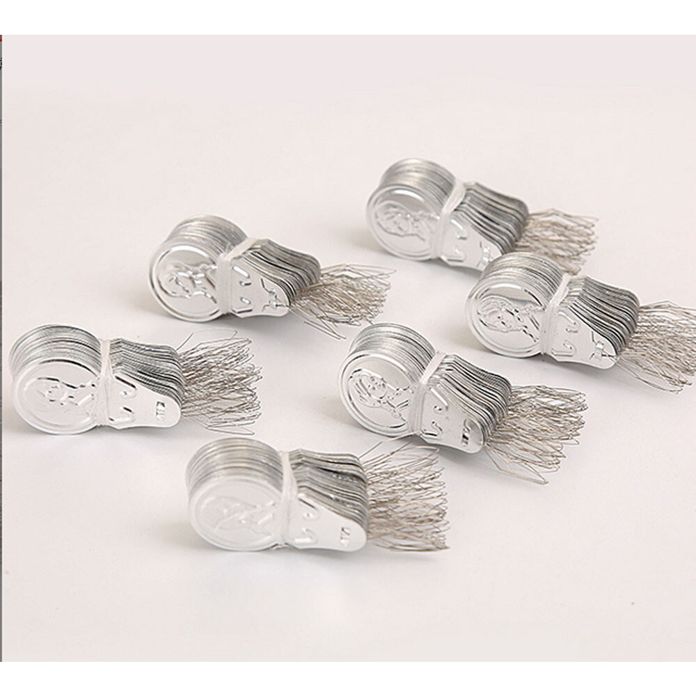 100/200/500/1000PC Metal Wire Needle Threaders Hand Sewing Stitch Insertion Tool