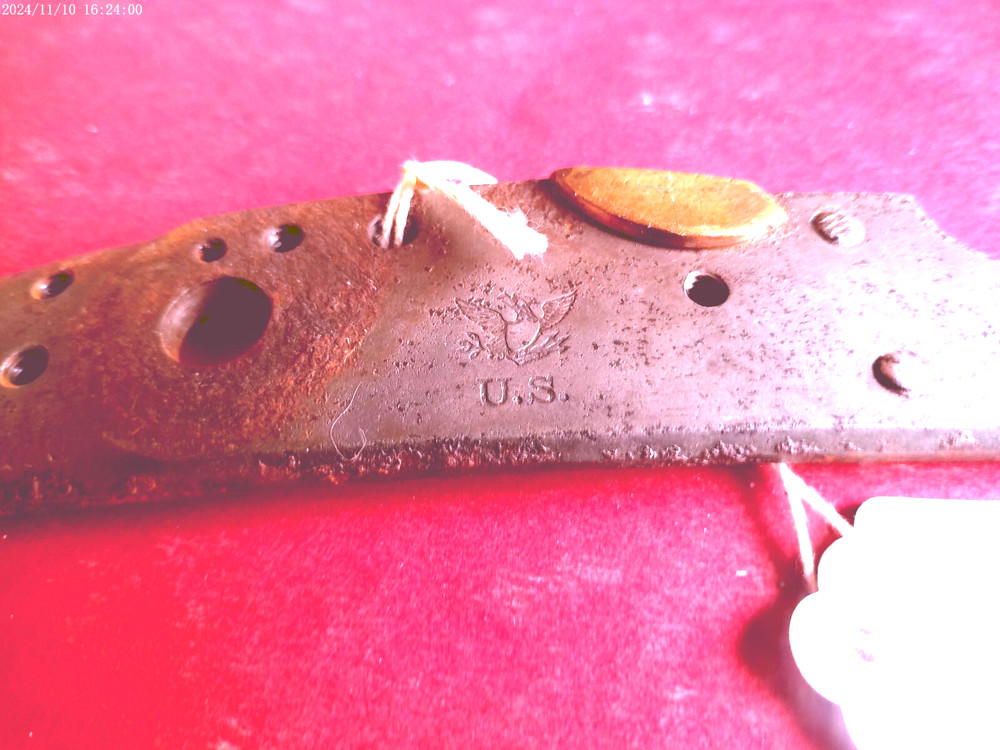 CIVIL WAR 1836 musket lockplate, percussion conversion, nice markings
