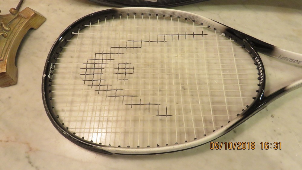 Tennis Racket Fusion XL Graphite Technology Xtra Long Oversize w Jacket