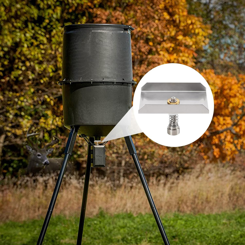 Rectangular Eliminator Spinner Plate Fits for Any Deer and Game Feeders with 1/4