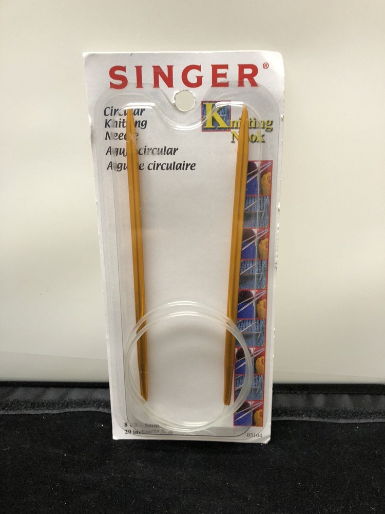 Singer Knitting Nook Circular Knitting Needles Size US 8 5MM 29"