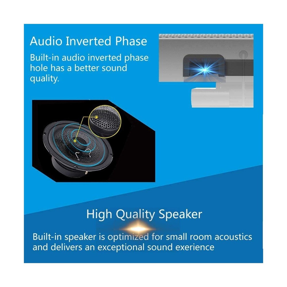 Conference Room Camera with Microphone and Speaker, Wide Angle USB Video Conf...