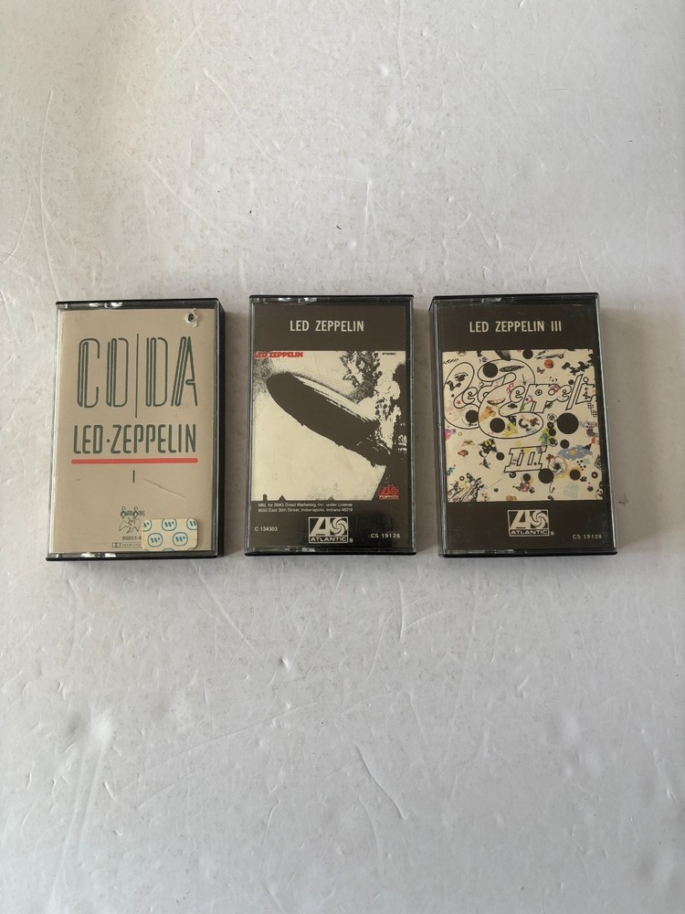 3X Cassette Lot Led Zeppelin I & III / Coda