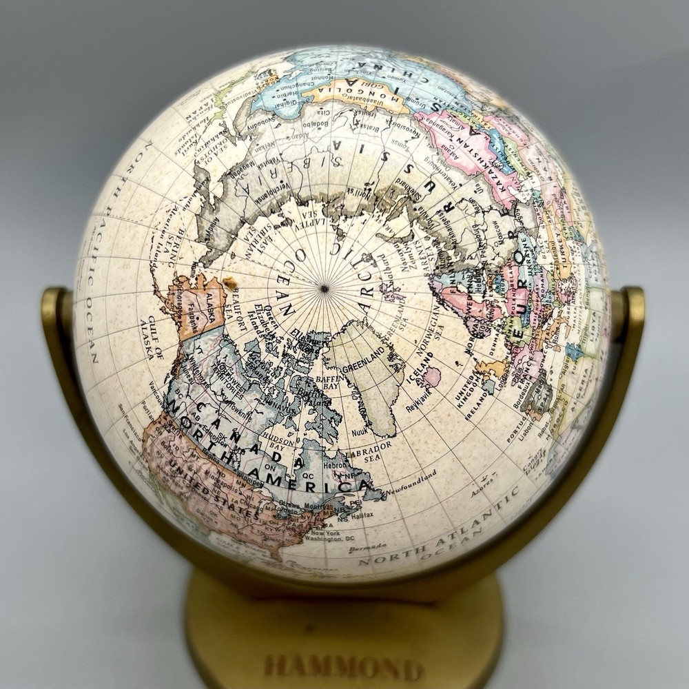Hammond Miniature World Globe Swivels and Tilts - 5"