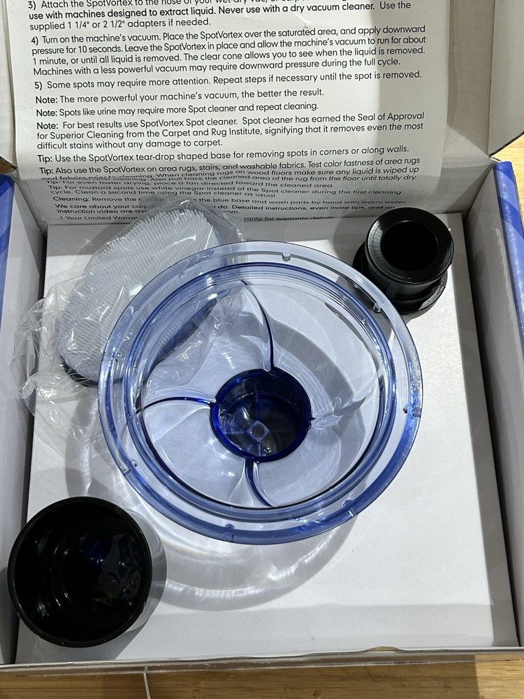 SPOT VORTEX Carpet Spot and Odor Remover Accessory Tool.