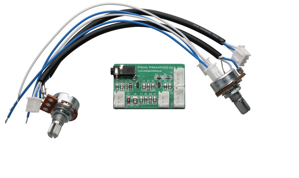 Active Onboard Piezo Preamp AnalogWorkshop