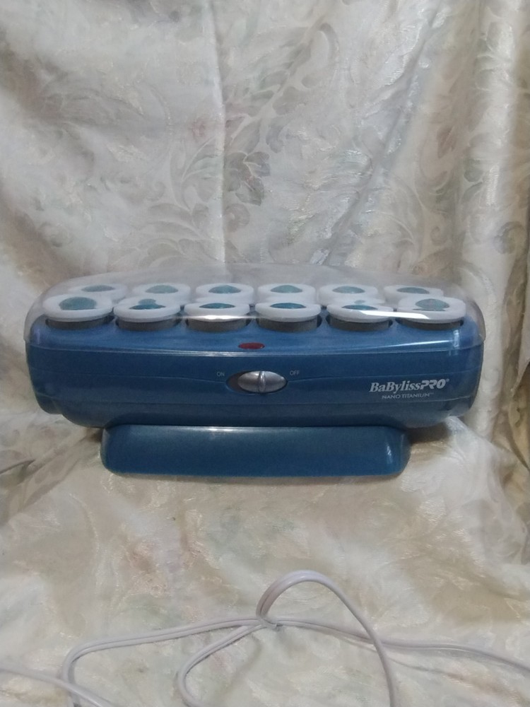 BaBylissPRO Nano Titanium Hot Rollers Set – 12 Rollers, No Clips. 1.5"