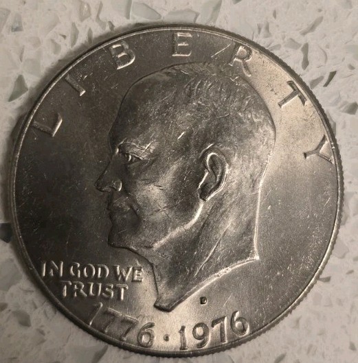 1976-D Eisenhower Dollar Bicentennial Type 1 Circulated Denver Mint