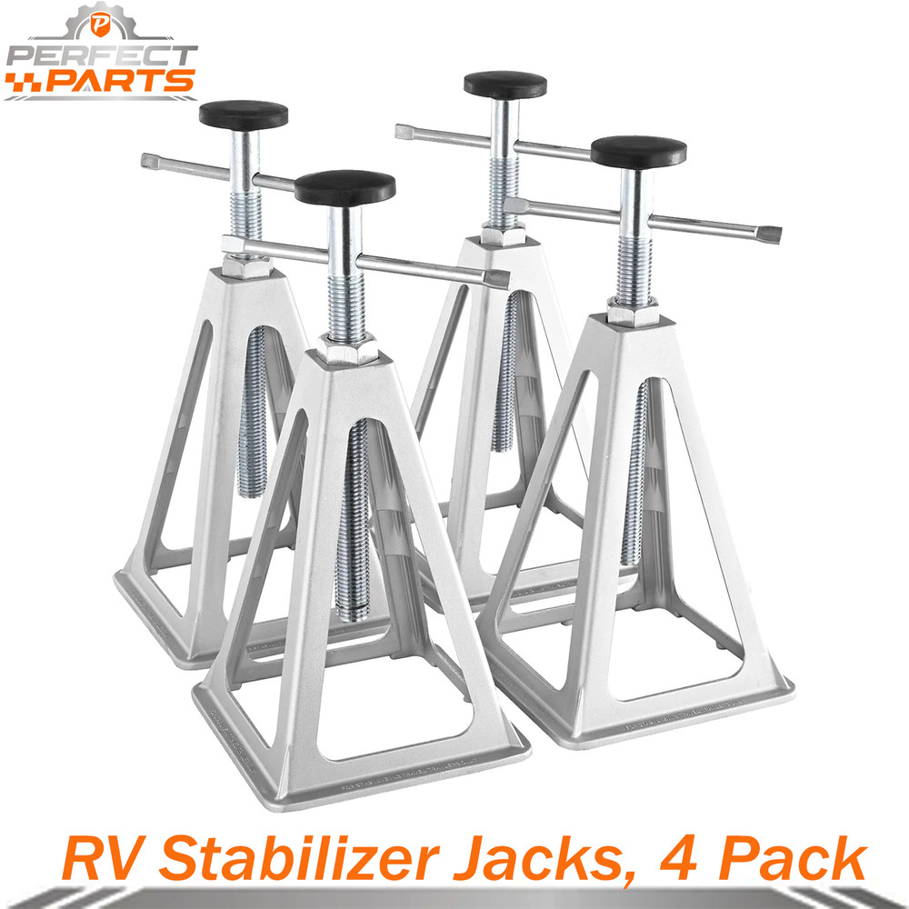 RV Stabilizer Jacks, 4 Pack Aluminum RV Leveling Jacks, RV Stack Jacks for