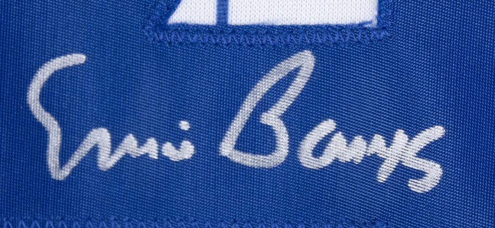 ERNIE "MR. CUB" BANKS - JERSEY SIGNED