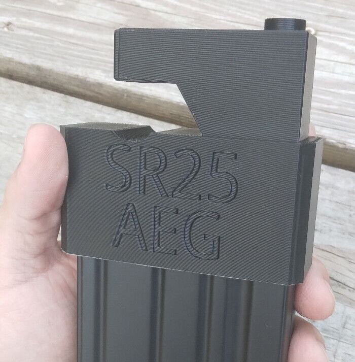 Airsoft JG SR25 AEG Odin Speedloader Adapter (Black)