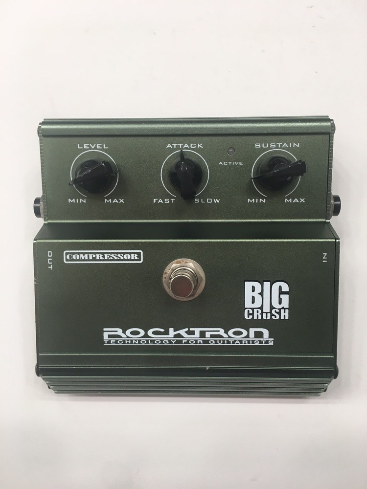 Rocktron Big Crush Compressor Sustainer Compression Guitar Effect Pedal