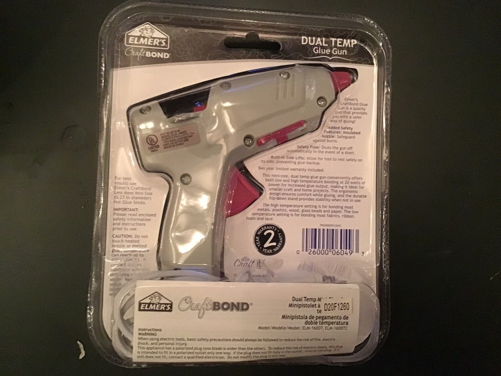 Elmer's Dual-Temp Crafting Mini Glue Gun New