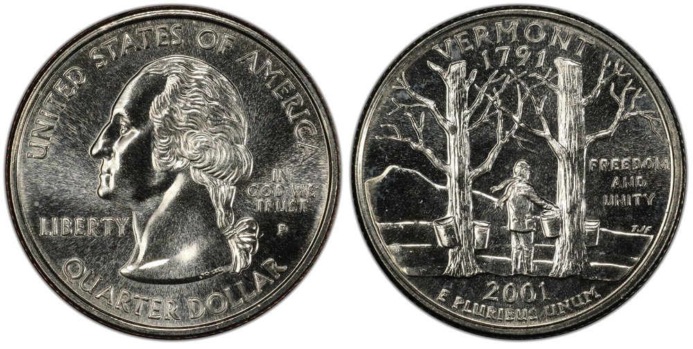 Vermont 2001 State Quarter - Uncirculated - Philadelphia Mint STP14