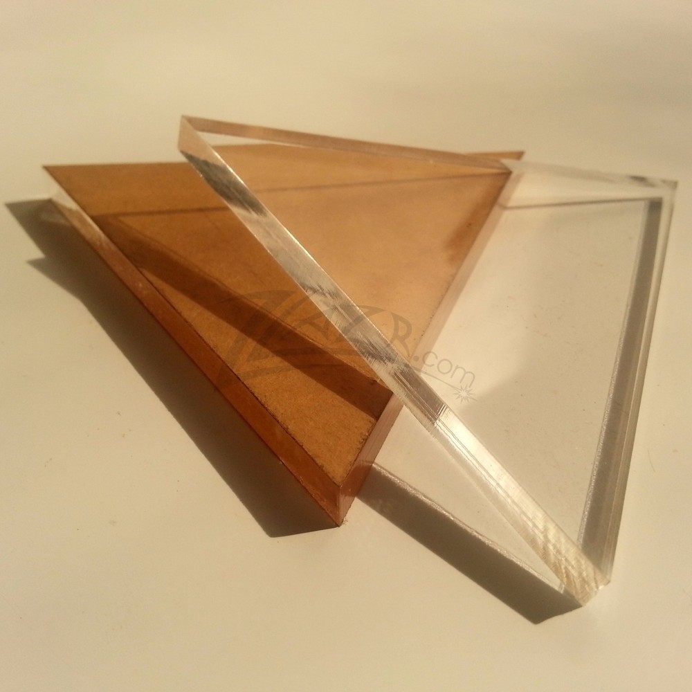 (10) 2"x1/4" THICK TRIANGLES Equilateral Clear Acrylic Base Plexiglas Plastic