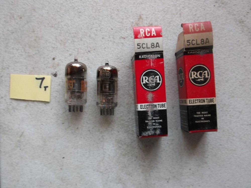 LOT OF 2 NEW IN BOX RCA ELECTRON TUBE 5CL8A (332)