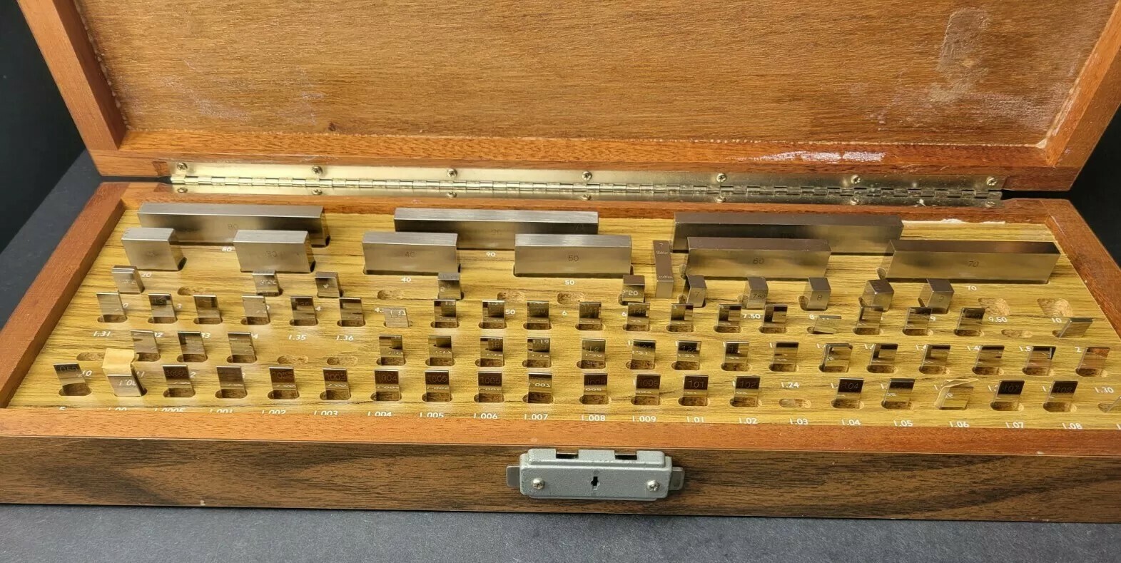 B&S (STARRETT CROBLOX) Metric Rectangular Gage Block Set Inspection Machinist