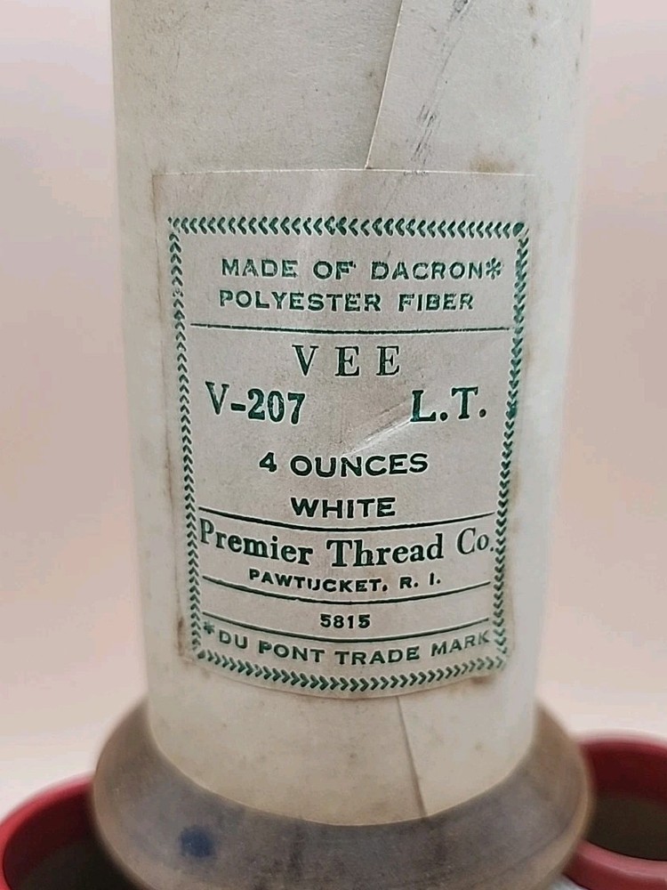 1 Spool - White 1/4lb Dacron Bowstring Material Long Bow String Made In USA NOS