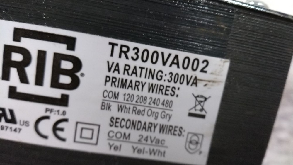 Functional Devices Inc / Rib TR300VA002 24VAC Output Control Transformer (C)