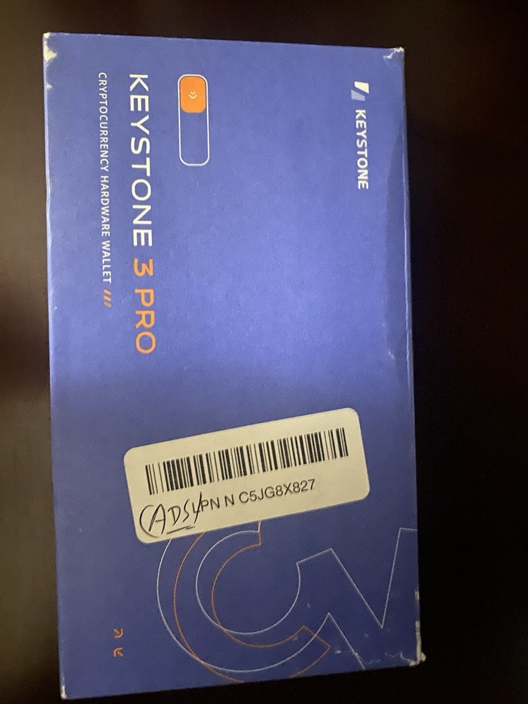 Keystone 3 Pro Cryptocurrency Hardware Wallet/Open Box/New 4" Touchscreen