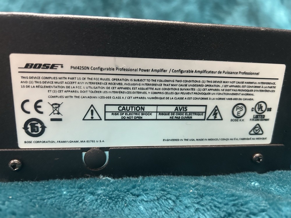 Bose PowerMatch PM4250N Configurable Power Amplifier