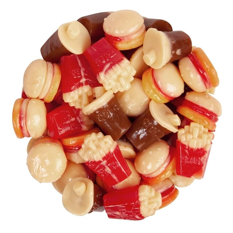 Bayside Candy Gummy Fast Food 3D Gummies – Assorted Fruit-Flavored
