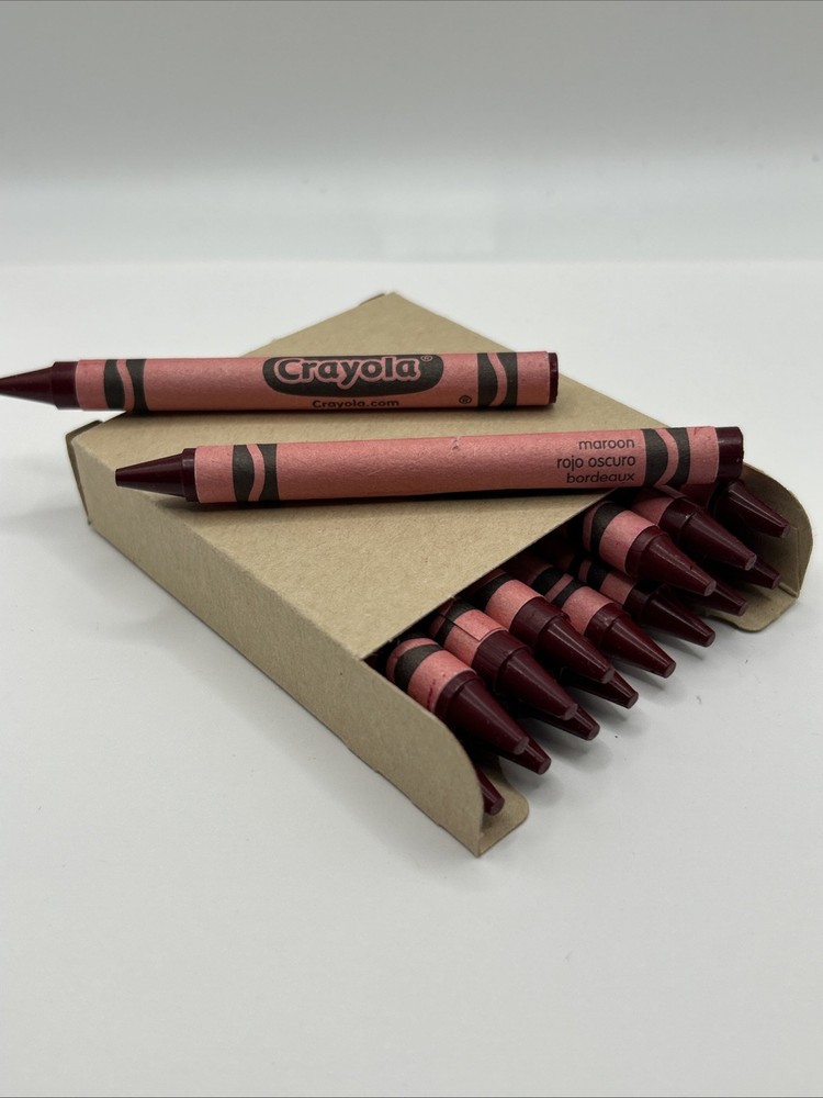 (16) Crayola Crayons (maroon) BULK