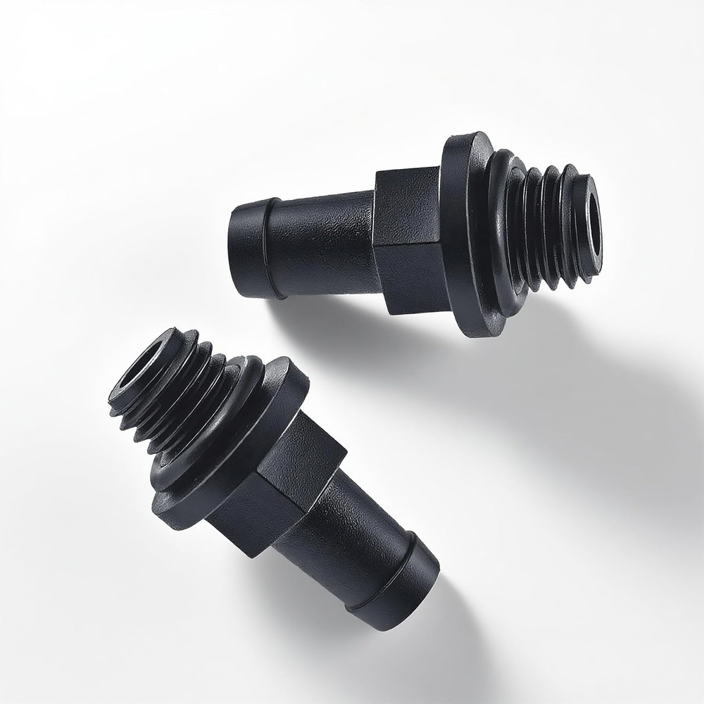 1/4" MPT X 3/8" Barb Adapter for  Pump, Plastics Drain Plug Barb Fitting Adapter